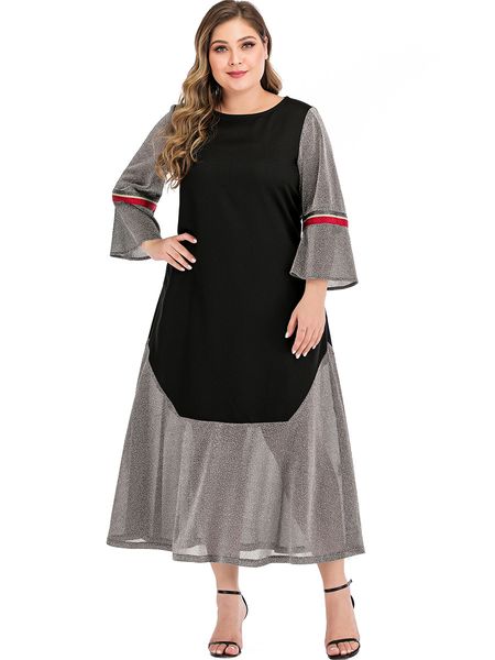 

women's plus size hy89312# large contrast stitching