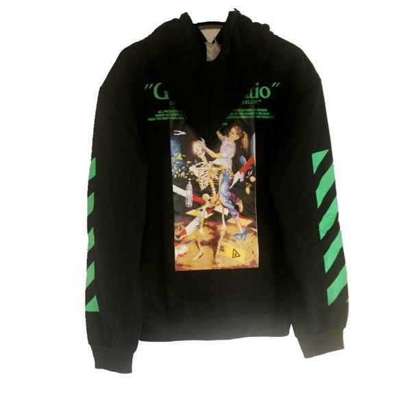 

men's hoodies & sweatshirts hip hop oversized hoodie harajuku sweatshirt anime graphic pullover printed skull letter cotton loose hoode, Black