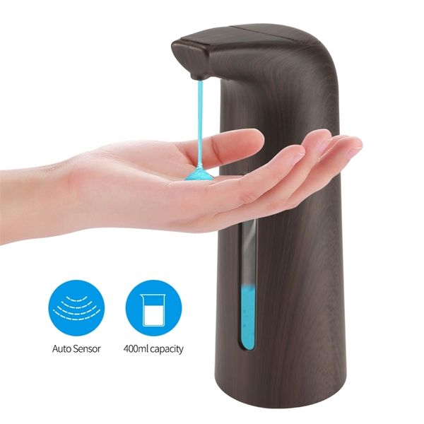 400ml Dispensador de sabão automático mão livre touchless sanitizer banheiro inteligente sensor líquido para cozinha 211206