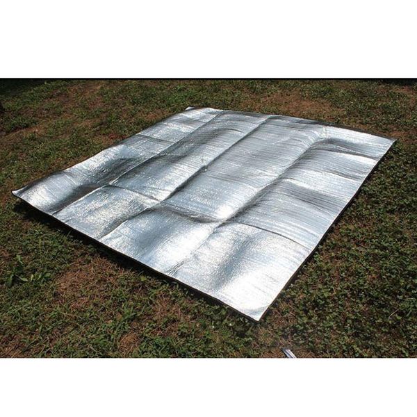 

outdoor pads camping pad double-sided aluminum foil moisture sponge body suitable for tents waterproof double picnic mats z0712