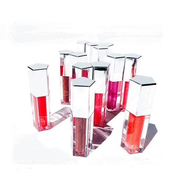 

lip gloss makeup plump lipgloss high pigment glitter clear glossy long lasting volume big custom private label