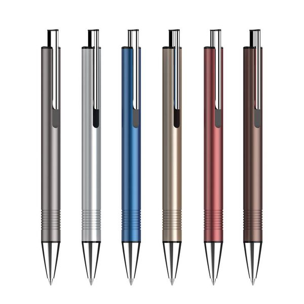 

pcs/lot novelty promotional metal ball pens with logo print ballpoint, Blue;orange