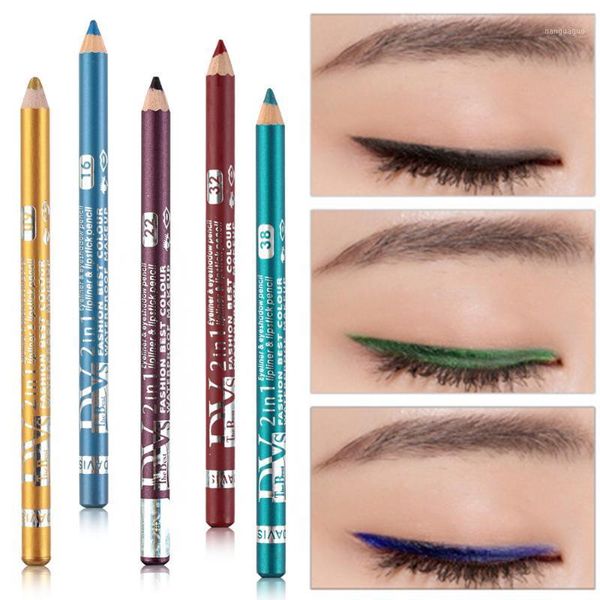 

glitter eye shadow&liner pen longlasting lip liner pencil waterproof pearl eyeliner makeup beauty 18 colors to choose1