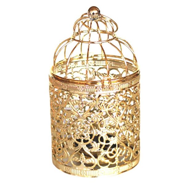 

candle holders europe golden hollow metal pattern cylinder holder wedding centerpieces decorative iron candlestick lantern decor crafts