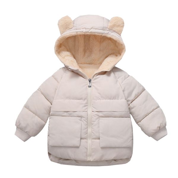 

Winter Boys Coat Children Clothes Long Sleeve Kids Jacket For Girls Warm Parkas Velvet Outerwear For 2 4 6 7Years Boys Clothes, Brown