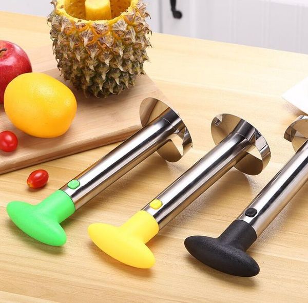 Edelstahl Ananas Schäler Cutter Slicer Corer Peel Core Werkzeuge Obst Gemüse Messer Gadget Küche Zubehör Spiralizer