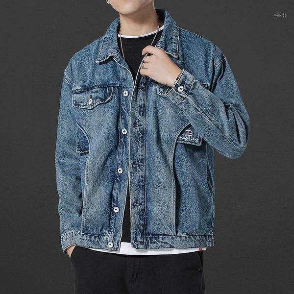 

men's jackets hooded denim jacket casual hat, Black;brown