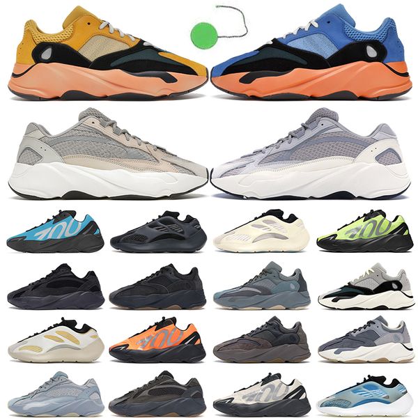 

kanye 700 running shoes for men women trainers shoe sun bright blue cream static analog magnet vanta geode azareth safflower tephra fashion