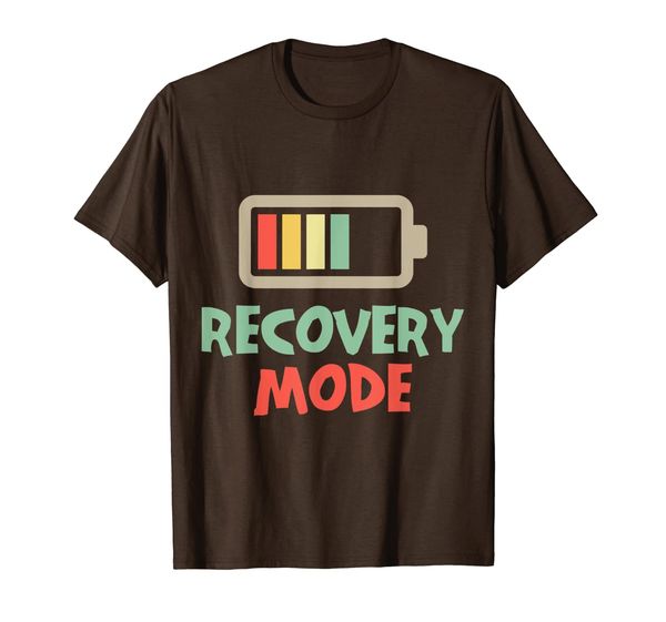 

get well soon gift t-shirt recovery mode is on post surgery, White;black