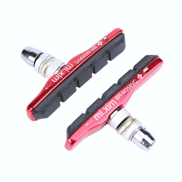 

bike brakes 1 pair mtb mountain road bicycle cycling folding v brake pads holder rubber blocks c clamp durable parts 72mm/2.8''