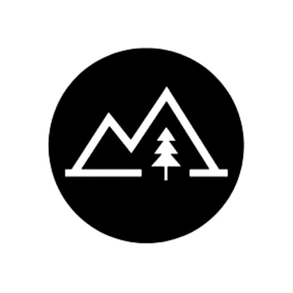 

14.5cm*14.5cm exquisite mountain with a tree vinyl car sticker window decal