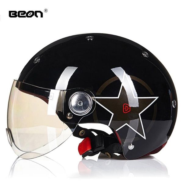 

motorcycle helmets beon helmet summer men women motocross half vintage casco de moto racing riding motorbike breathable