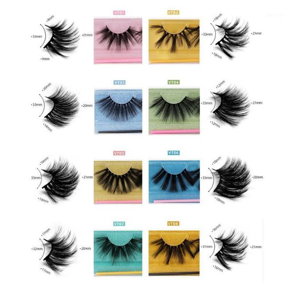 

mink eyelashes long lasting lashes natural dramatic volume extension thick 3d false1