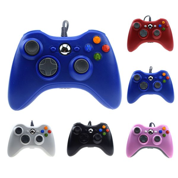 USB-kabelgebundene Gaming-Controller, Gamepad, Joystick, Gamepad, Doppelmotor-Schock-Controller für PC/Microsoft Xbox 360, ohne Einzelhandelsverpackung, DHL schnell