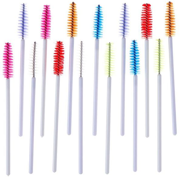

50pcs/bag silicone head disposable mascara wands eyelash brushes lash extention women cosmetic set makeup tools1