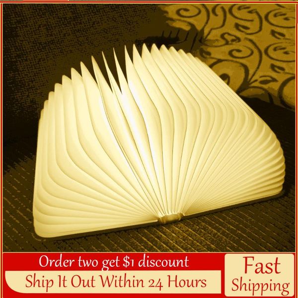 

table lamps d2 led usb lamp book night light leather 5v rechargeable magnetic foldable desk 3 color home decoration gift