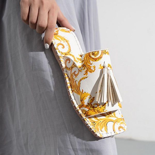 

slippers women fashion tassels summer shoes brand beach slides retro mules for flat slipper outdoor x20u, Black