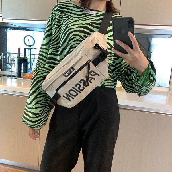 

large capacity storage waist bag canvas fanny pack for men and women big blet multi-functional chest bags banana packs