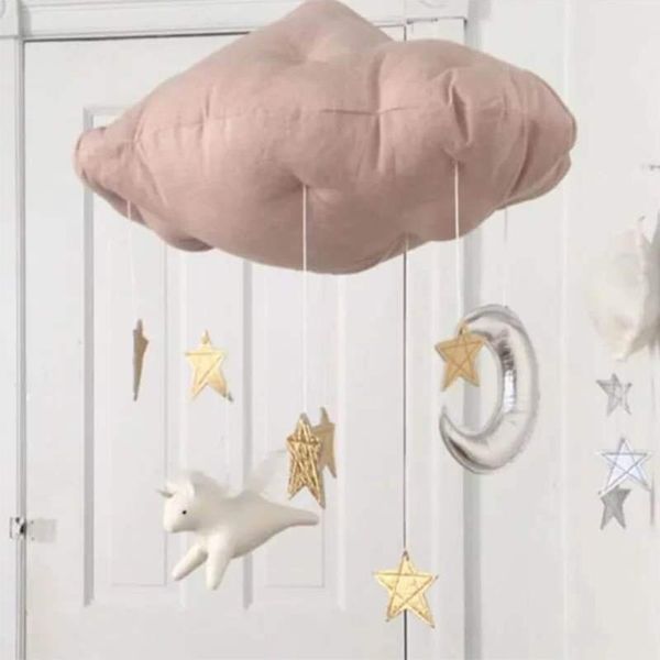 

decorative objects & figurines ceiling home gift hanging decorations children bedroom moon stars baby cloud pendant nursery room ornament di