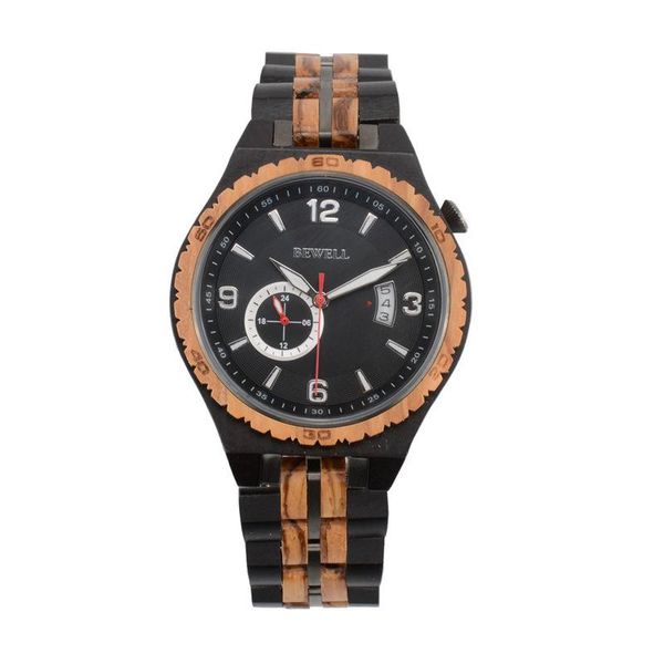 

wristwatches 2021 limited arrival bewell brand wood table fashion men's automatic mechanical watch ebony factory oem custom gifts, Slivery;brown