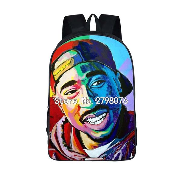 

backpack legend rapper notorious big 2pac eazy-e tupac for teenage boys girls n.w.a. school bags men women hip hop bag