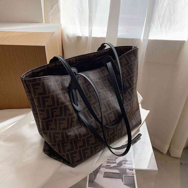 

high sense portable large 2020 new fashion high capacity net red tote women's korean texture single shoulder bag