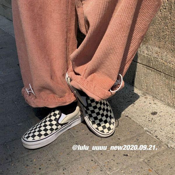 

fall/winter corduroy straight leggings pants female casual korean students bf leg sweatpants trend street women's & capris, Black;white