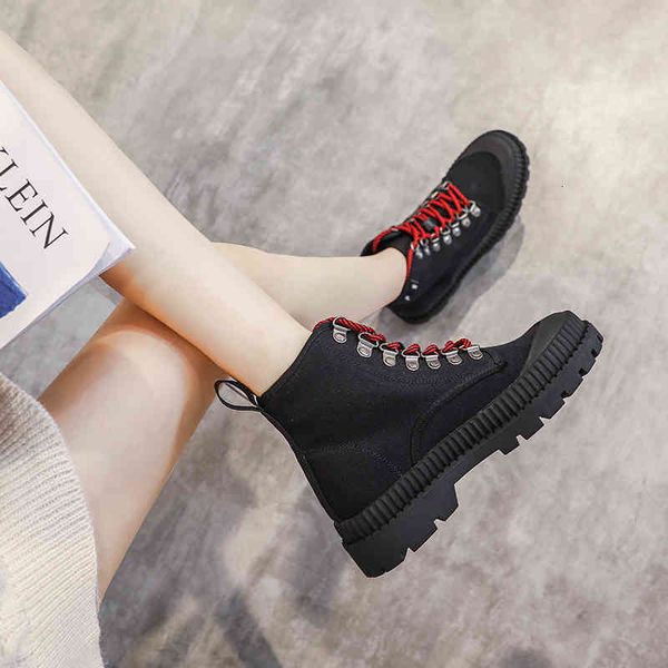 

boots spring and autumn martin fashion thick bottom high-heeled retro wild short thin section boots children, Black