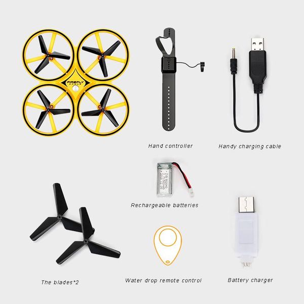 

drones upgrade mini drone rc quadcopter induction toy smart watch remote sensing gesture ufo somatosensory noctilucent
