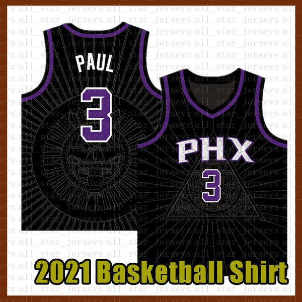 

chris 3 paul basketball jersey phoenixsunsnew devin 1 booker mens deandre 22 ayton steve 13 nash charles 34 barkley contrast col, Black;red