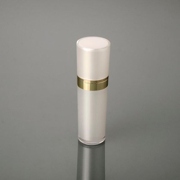 

30ml pearl/gold white cone-shape acrylic bottle for serum/lotion/emulsion/foundation plastic cosmetic storage bottles & jars