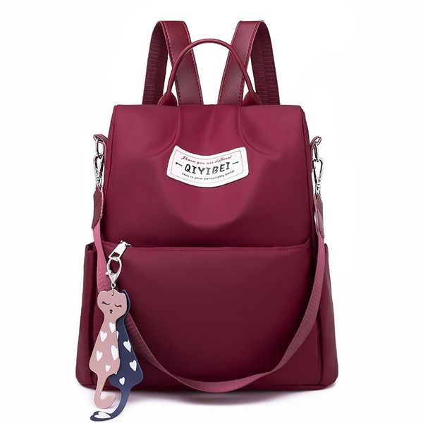 

backpack anti-theft women's versatile oxford nylon waterproof large-capacity