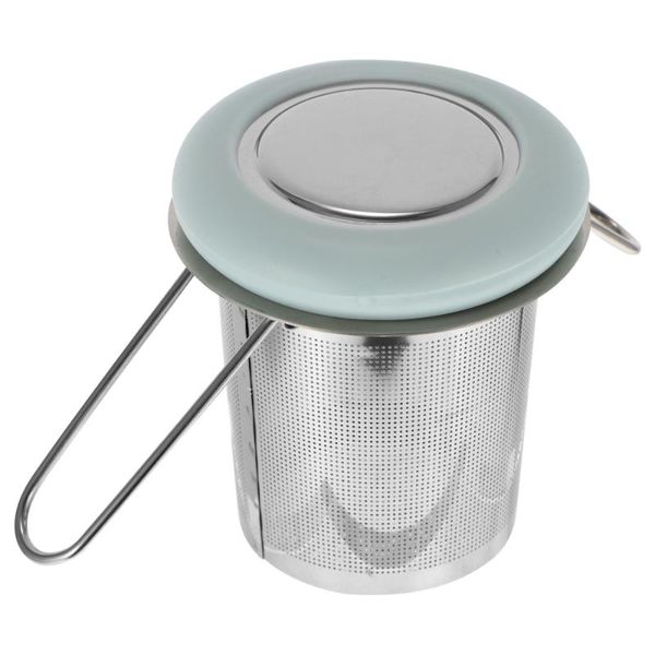 

mugs 1pc stainless steel extra fine mesh tea strainer with folding handle for home