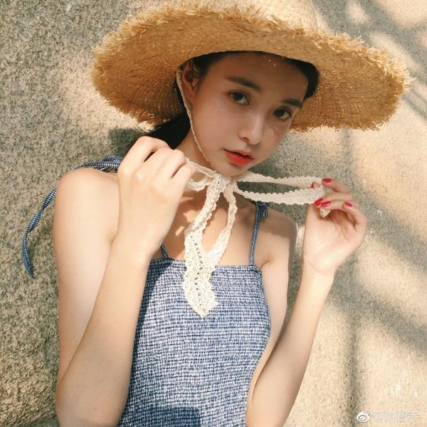 

straw hat sun women designer fashion hats for the oversized beach raffia travel wide brim, Blue;gray