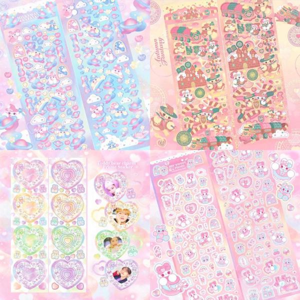 

gift wrap korean ins kawaii character series stickers po star chasing card scrapbook happiness manual