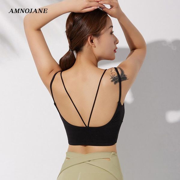 

yoga outfit sports backless bra women underwear bras for fitness gym running bralette push up lingerie woman sportswear