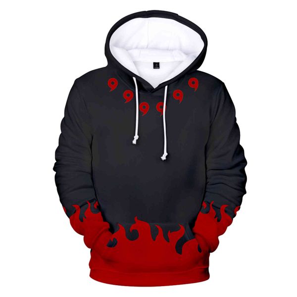 

men's hoodies & sweatshirts hooded single-piece hoodie, printed 3d, feminine and male, harajuku sweaters, casual, black, anime, clothin