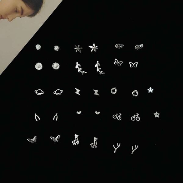 

temperament style simple collection allergy earrings fresh mini women