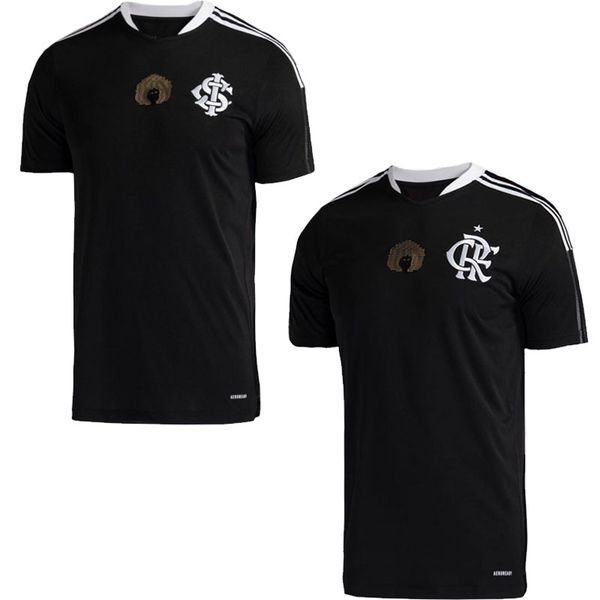 

camisa excelencia negra flamengo soccer jerseys men women 2021/22 sc internacional blacks excellence special football shirts taison mengo b., Black;yellow