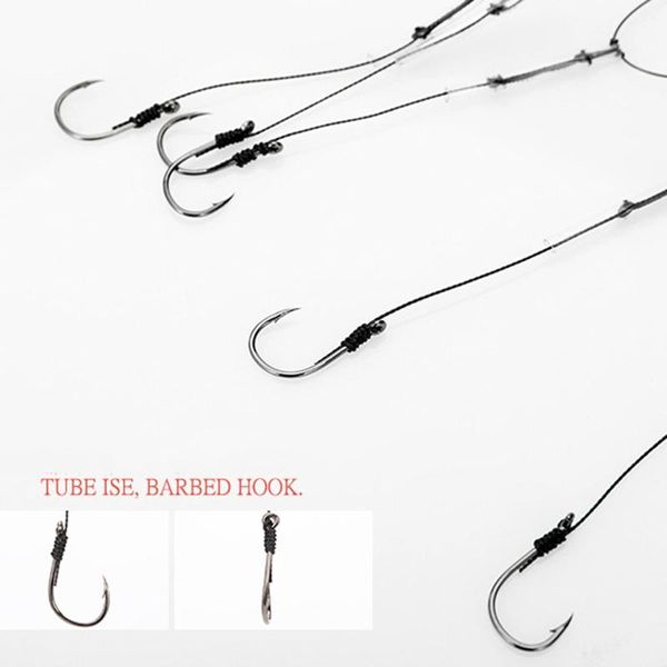 

fishing hooks string hook carbon steel sea fresh water barbed manual accessories