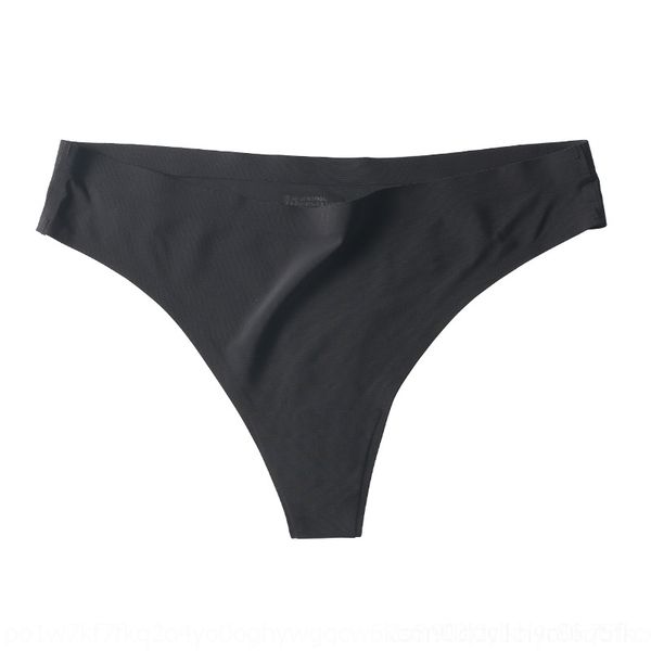 

akwd ice silk thong women's seamless one piece underpantsunderwear underpantswomen's underwear mid low waist solid color breathabl, Red;black
