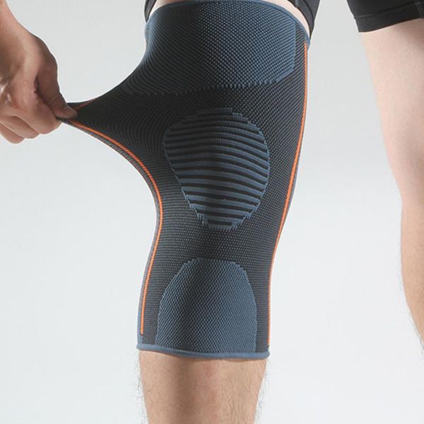 

1pc nylon elastic sports knee pads breathable support brace running fitness hiking cycling protector size (green ora elbow &, Black;gray