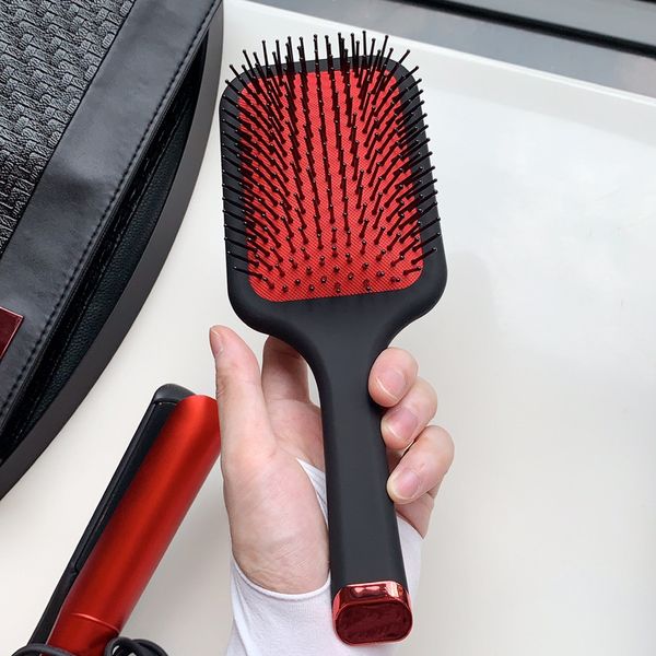 

epack platinum hair straighteners hair brush sets professional styler flat straightener hair styling tool red color good quality, Black
