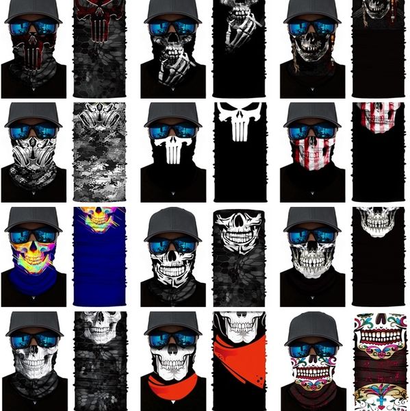 Home Meia Face Série Skull Headband Outono e Inverno Festa Masks Proteção Máscara Magia Esportes Quente Máscara Elastic Halloween Máscara ZC438-E