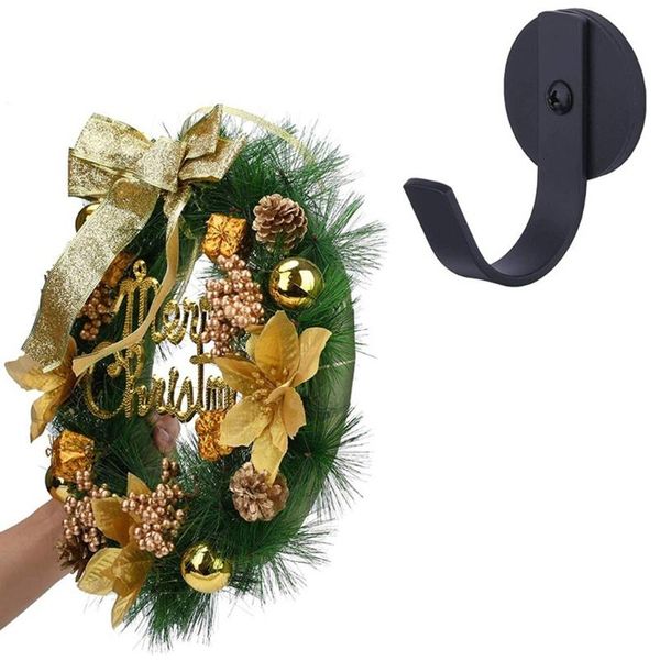

hooks & rails creative powerful magnetic wreath hook scratch-black hangers wall rack hold up to 4.4 lbs for metal door hanging tools ho