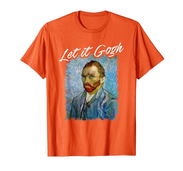 

funny let it gogh art tshirt - light colors, White;black