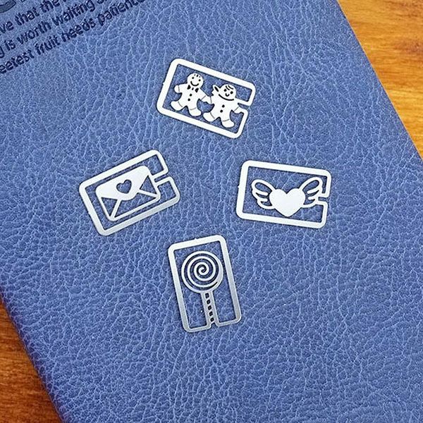 

gift wrap 20pcs stationery cute cartoon style student mini metal bookmarks