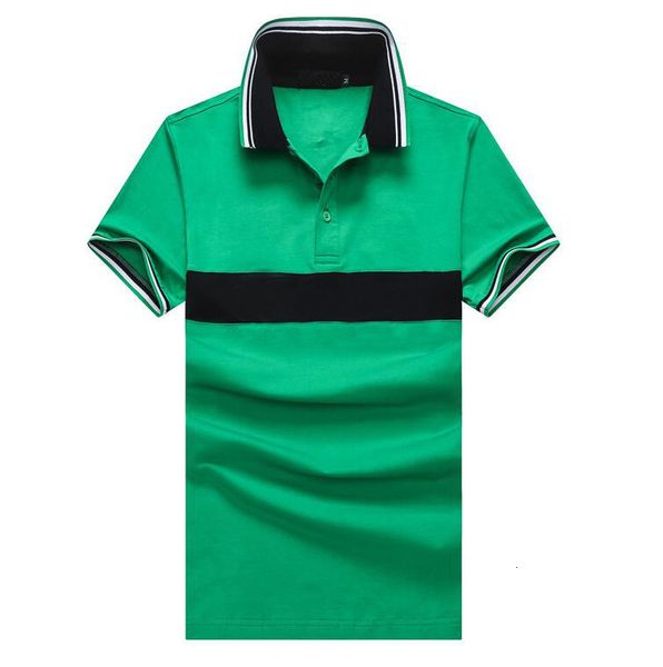 

men's polos summer short sleeve polos for men turn down collar letter print mens designer polo casual business striped male t shir, White;black
