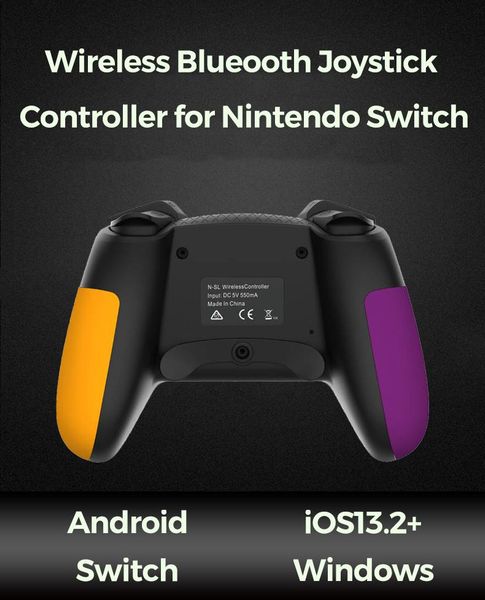 

wireless bluetooth gamepad for switch game controller 6 axis gyro dual motor vibration joystick handle control controllers & joysti joystick