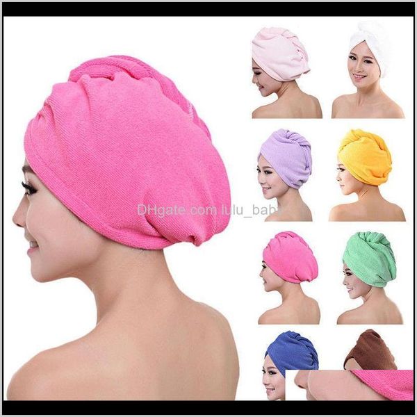 

hair drying wrap turban head hat bun cap shower dry a1 9gya1 tools accessories npjrm